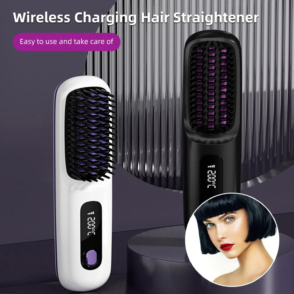 Portable Hair Straightening Brush