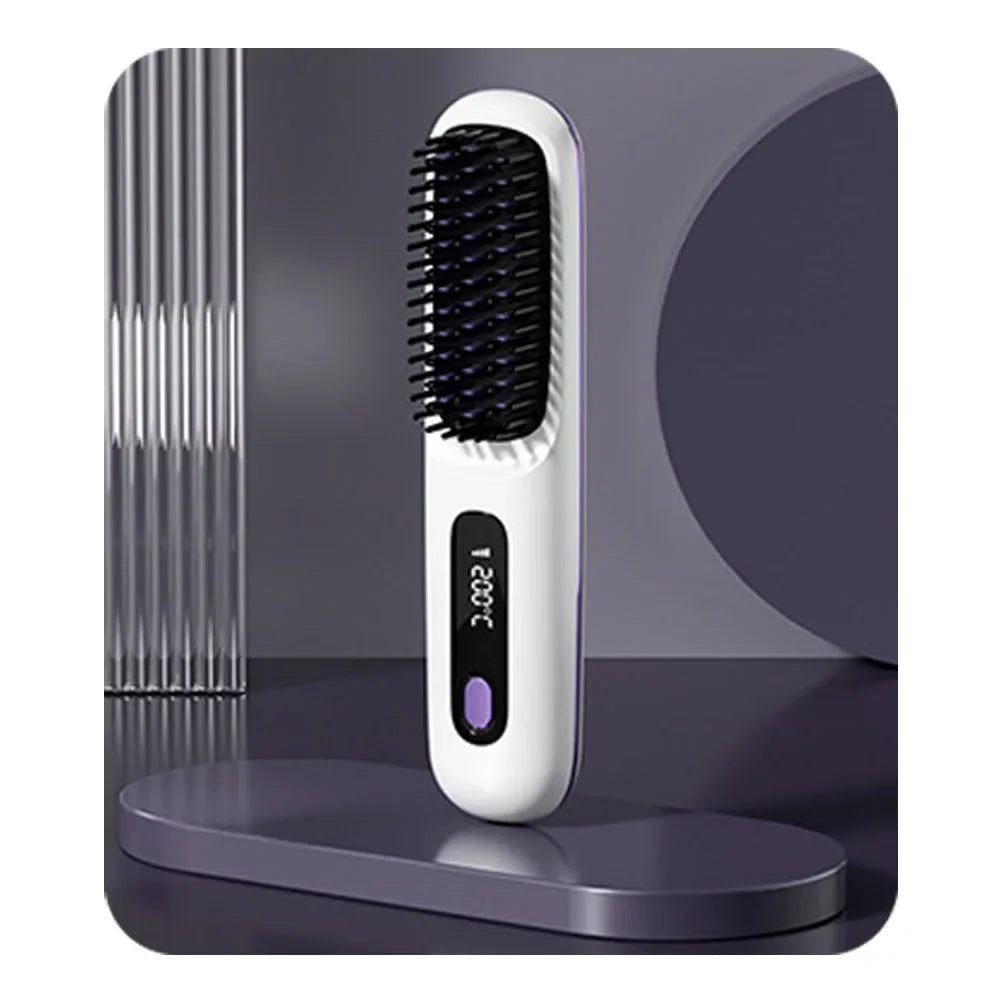 Portable Hair Straightening Brush