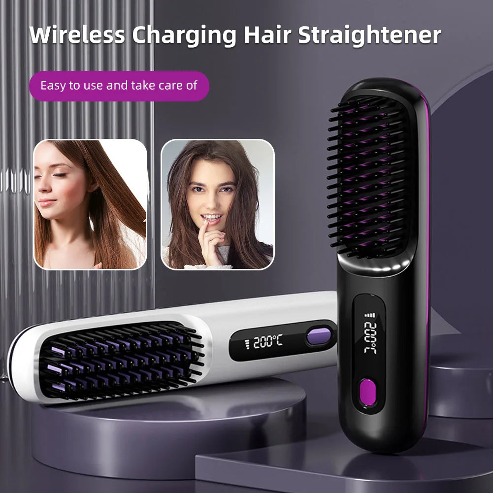 Portable Hair Straightening Brush