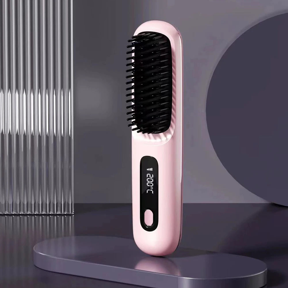 Portable Hair Straightening Brush