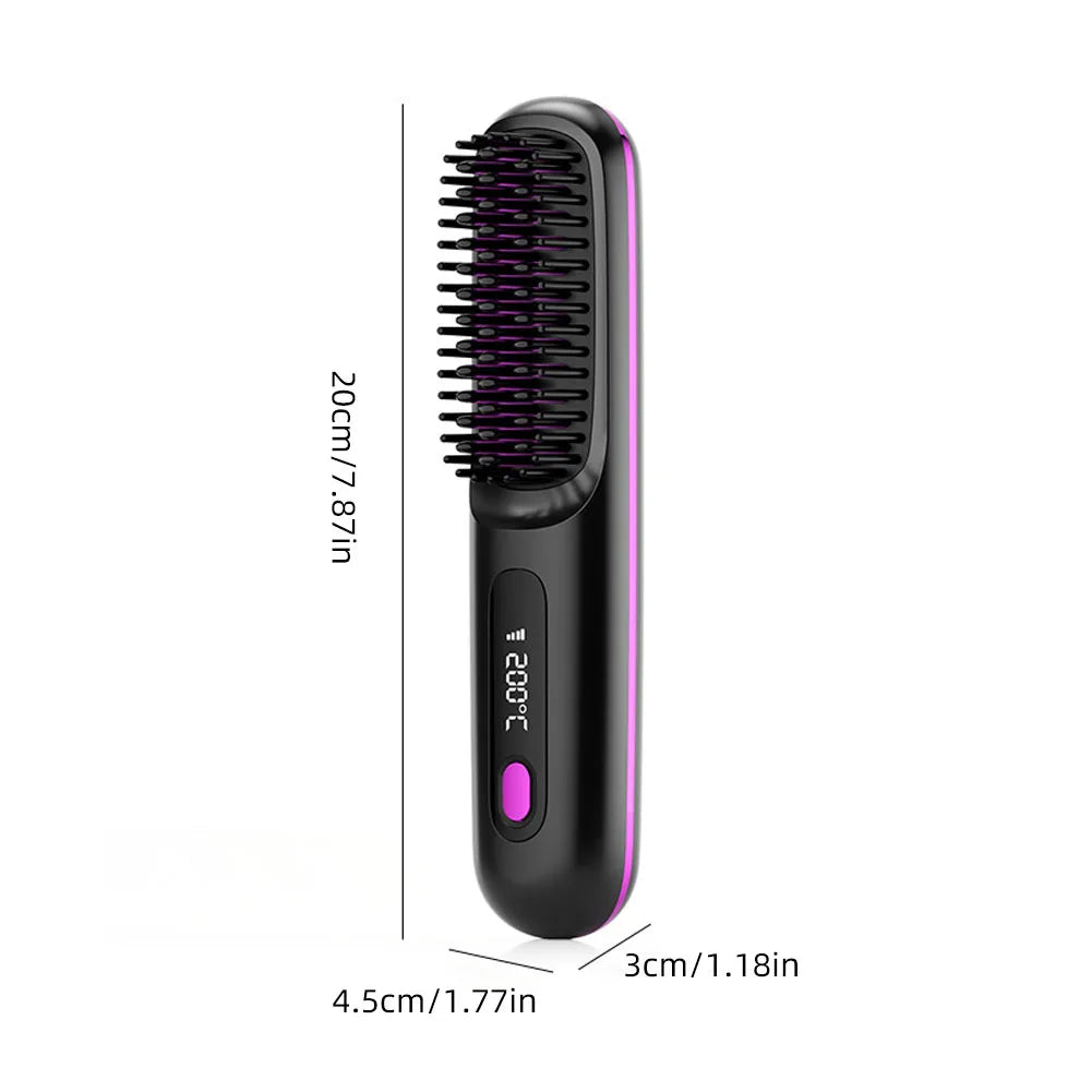 Portable Hair Straightening Brush