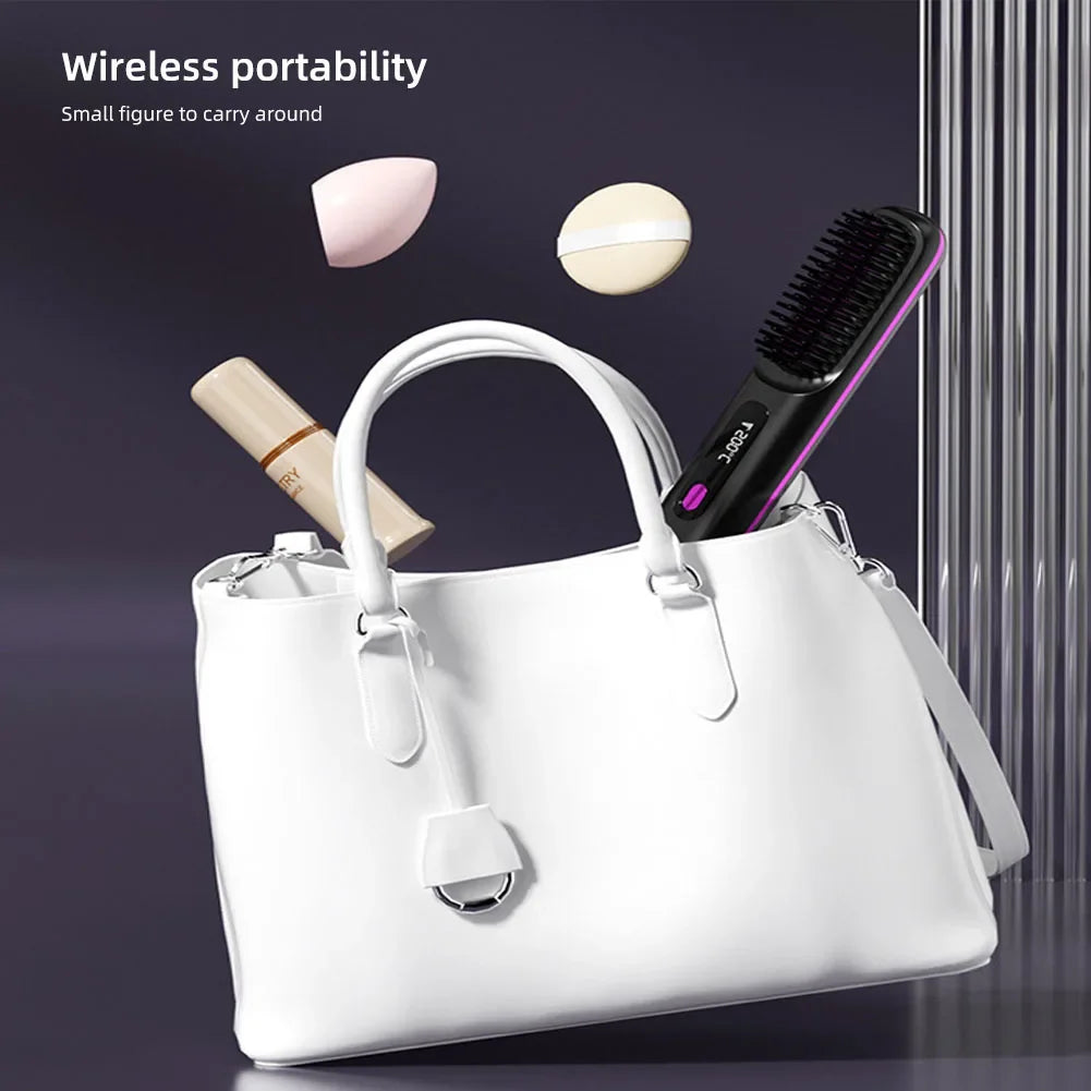 Portable Hair Straightening Brush