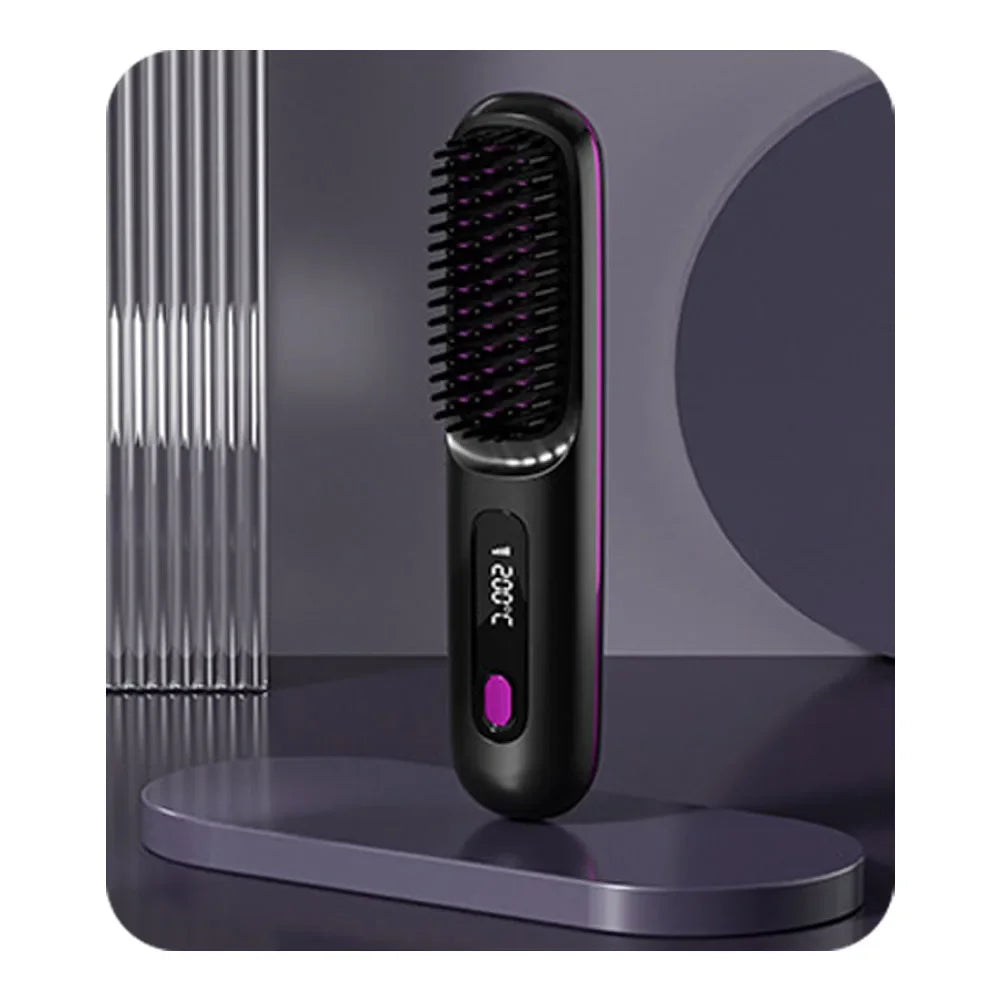 Portable Hair Straightening Brush